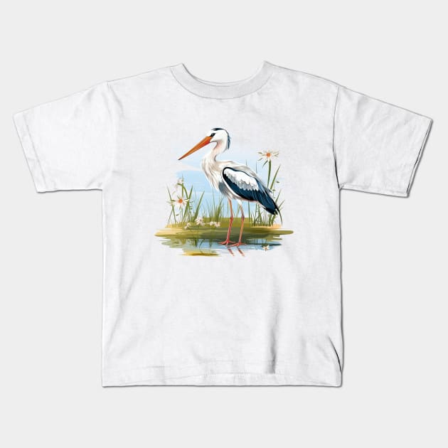 Stork Kids T-Shirt by zooleisurelife